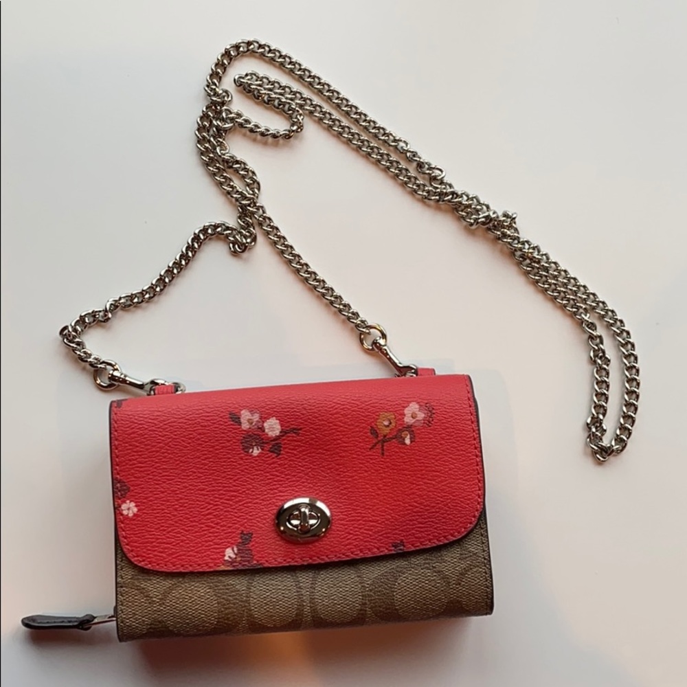 Coach wallet on a chain.